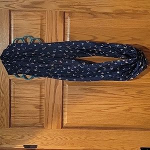 Maurices Infinity Scarf Sail Boat ⛵️  Navy Blue